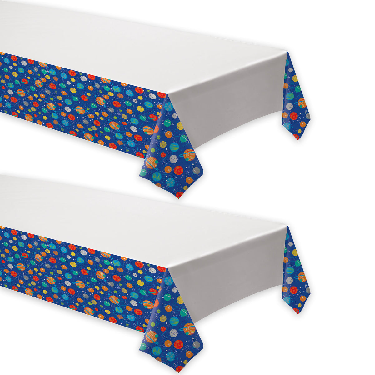 Blast Off Outer Space Plastic Table Cover Birthday Party Decorations