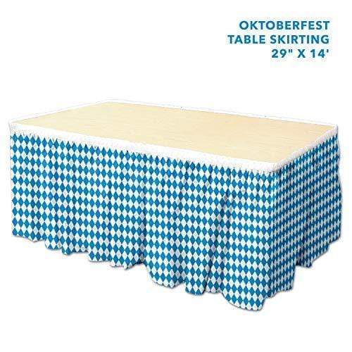 Oktoberfest Decorative Table Skirts Set of 2 (29 in x 14 ft) party supplies