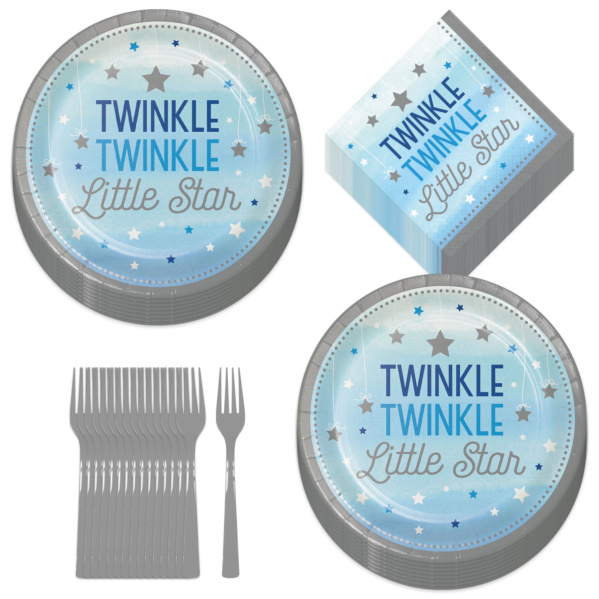 One Little Star Girl Lunch Napkins Twinkle Twinkle Little Star