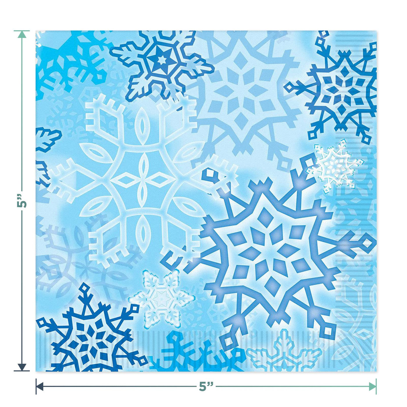 Winter Snowflake Dessert Paper Plates, Napkins, Table Cover, and Metal –  Home  Hoopla