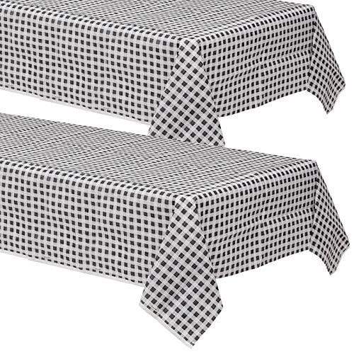 Checkered Fall Harvest Market Paper Table Cover (2 Pack) party supplies