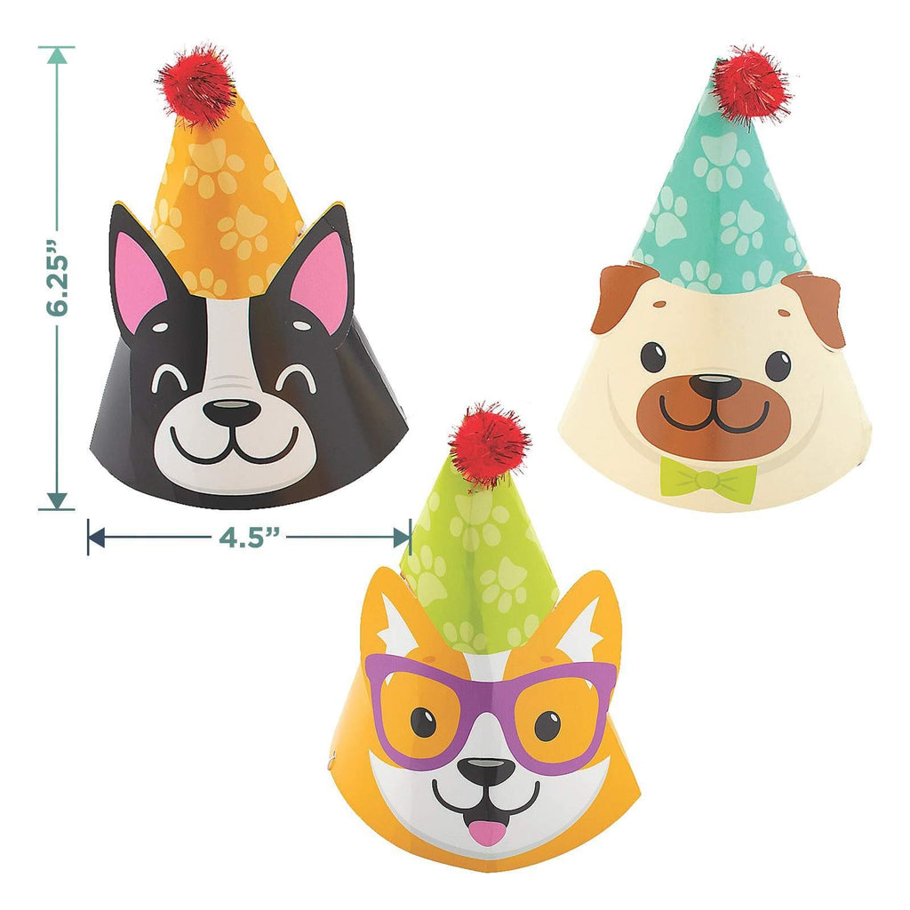 Dog Party Accessories - Party Favor Blowouts and Party Hats for 12 Guests (1 Dozen of Each) party supplies