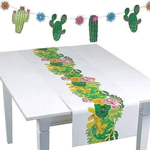 succulent table cloth Fiesta Party Supplies