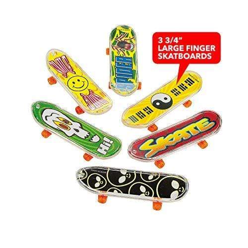 Finger Skateboards For Kids - Set of 12 Large and 12 Mini Toy Party Favors (24 Total) party supplies