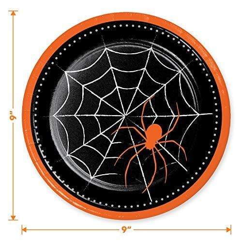 Halloween Party Spider Web Paper Dinner Plates & Luncheon Napkins (Serves 16) party supplies