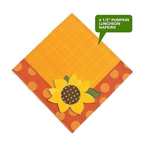 Pumpkin Party Supplies - Plates, Cups, Napkins for Fall Party (Serves 16) party supplies