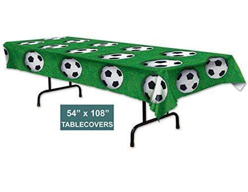 Soccer Ball Party Table Covers, 54" x 108" (2 Pack) party supplies